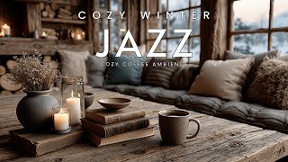 Cozy Winter Jazz & Coffee Shop Ambience – Smooth Instrumental for Snow Day Relaxation