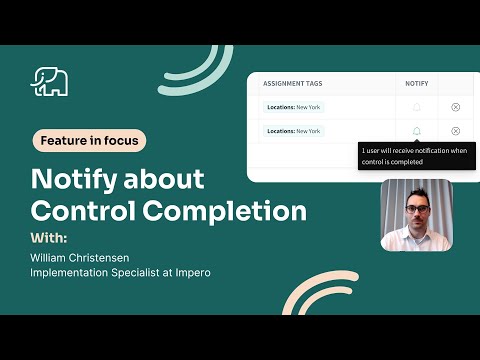 Feature in focus: Notify about Control Completion