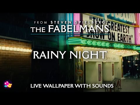 The Fabelmans: Cinema Night | 8 Hours of Rain Sounds for Relaxing Ambience | ASMR Sleep