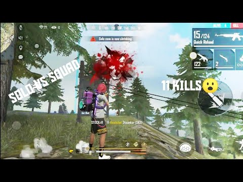 SOLO VS SQUAD  /  11 KILLS😮