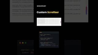 Css Custom Scrollbar