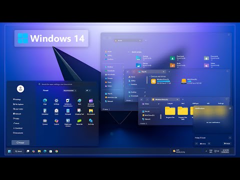 Windows 14 Evolution_Streamlined UI & Dynamic Start Menu | New Theme 2025- Windows 11 Tutorial Video