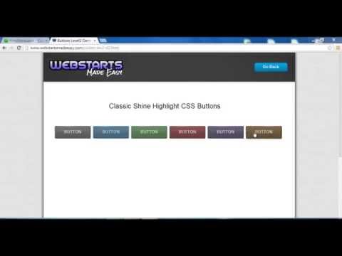 How To Upload Classic Shine Button into WebStarts Tutorial Video