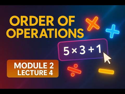Order of Operations in Excel | Solve Formulas Correctly! |Zero to Hero Series (Module 2 - Lecture 4)