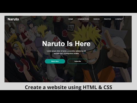 Create a website using only HTML & CSS | step by step
