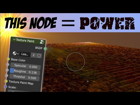 Texture Paint leaves in SECONDS using this AWESOME Node!