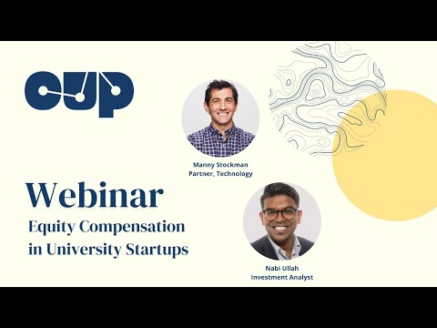 Funding & Equity Series, Part 1 | Equity Compensation in University Startups