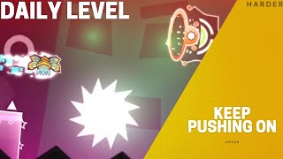"Keep Pushing On" by kwoob [100%] (Harder) [Daily] | Geometry Dash
