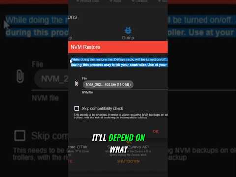NEVER let your Z-Wave network go down with NVM backups!