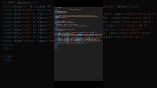 update_employee.html | update_employee html code for Employee Management System project with code