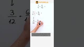 Learn Fraction Addition: Solving 1/4 + 6/12 #Math #OperationsWithFractions #AdditionOfFractions