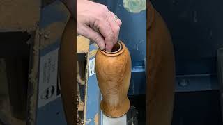 Great beginner project, they are super easy!  #homedecor #woodvase #latheturning