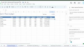 Named Function in Google Sheet