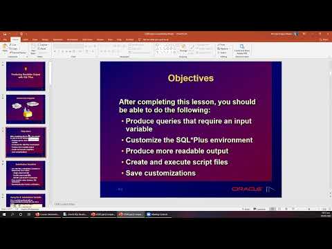 SQL Oracle Lesson 7 to 8