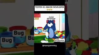 Tester Vs Developers 🤣🤯 #tester #relatable #programming #rkprogramming #coding