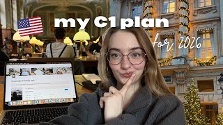 how I plan my language learning - plan for C1 English with me 💫