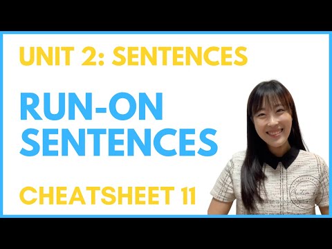 Cheatsheet 11: Run-on Sentences and the Fix
