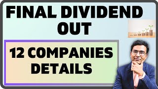 PART 1: 12 Companies list | Final Dividend 2024 | Dividend companies details 2024