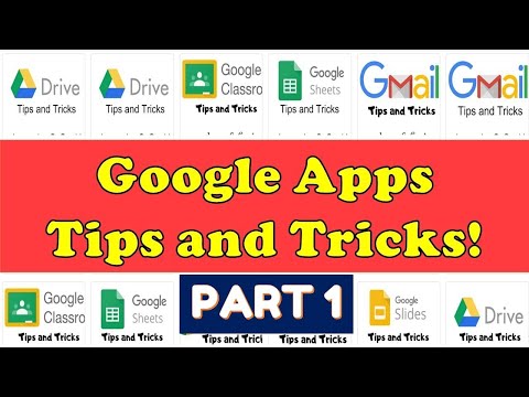 Google Apps Tips and Tricks Part 1 #tips #googlesuite #gsuite