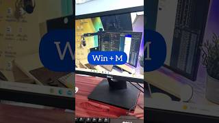 Minimize All Windows.#youtubeshorts #computertricks #windows11 #asmr #shorts