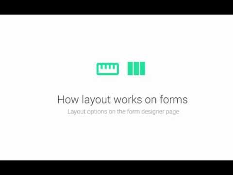 Layout options in the Launchcloud Form Designer