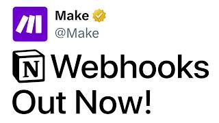 Notion Webhooks Are Here! Full Demo + Real Use Cases with Make