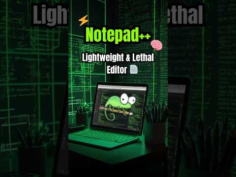 Notepad++ – Developer Ka Lightweight Power Tool! 💻🔥 #shorts