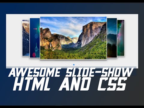How to make awesome slide show with HTML and CSS || NO JavaScript