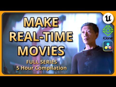 Make an ANIMATIC or REAL-TIME movie using Unreal, iClone and DaVinci - 5 Hour WORKFLOW Compilation