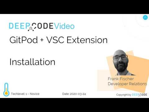 Gitpod and Visual Studio Code Extension - Installation and Usage