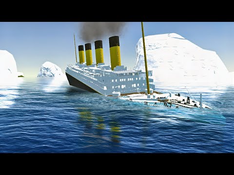 RMS Titanic hits the ICEBERG and SINKS - Ship Handling Simulator (Ship Mooring 3D)