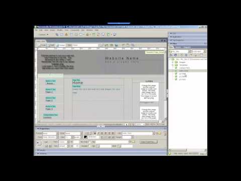 Creating a website in Dreamweaver Part II