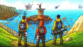 We BUILT an OVERPOWERED OCEAN BASE Next to OIL RIG - Rust