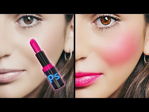 The fastest natural and professional makeup with Photoshop