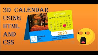 How to make 3D Calendar in HTML || HTML and CSS || Smartcode India