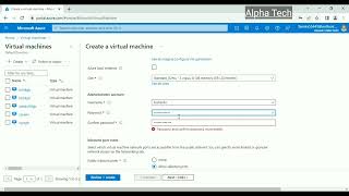 Azure virtual machine Tutorial |  Creating Virtual Machine/RDP | #azure #alpha #bin  #microsoft