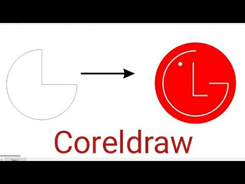 Make a LG logo in corel draw /// LG logo banaye corel draw ma
