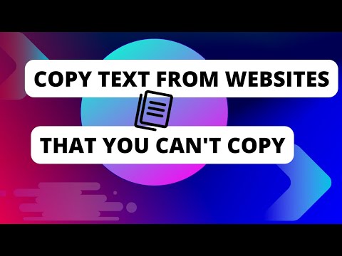 How to Copy Text from Websites That You Can't Copy