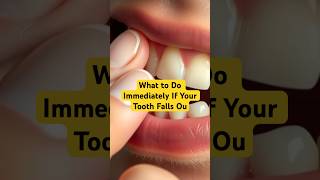What to Do Immediately If Your Tooth Falls Out #shorts #teeth - LearningMavericks