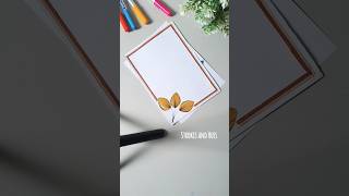 Border designs for projects||#shorts #borderdesign #borderdesignforproject #projectdesign #art