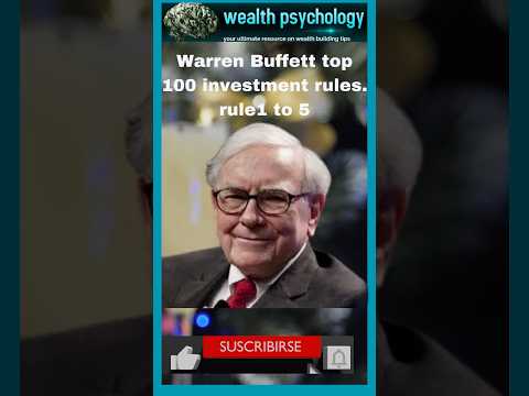 Rule 1 to 5 of Top 100 Buffett’s investment rules series.Check out the rest. #shorts #investingtips