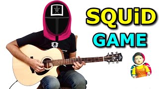 SQUiD GAME Guitar Cover & Tabs Tutorial For Beginners | Easy Guitar Songs Tabs | Hindi Lesson