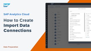How to Create Import Data Connections: SAP Analytics Cloud