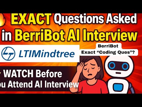 EXACT Questions Asked in LTI Mindtree BerriBot AI Interview (GET Role) | Full Guide + Study Plan 🔥