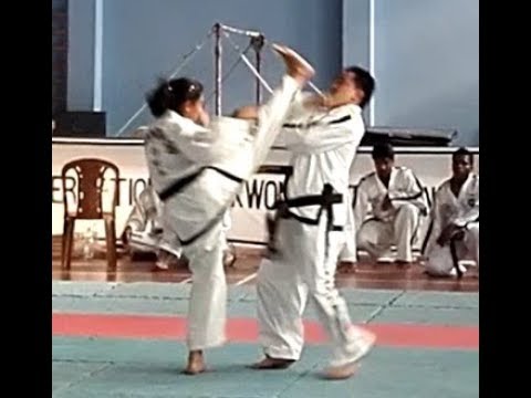 Indian Teak Won do Girl Attacked to three Mans