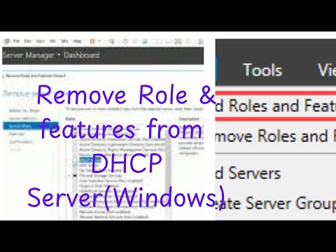 #How to Remove DHCP Server Feature | Session 