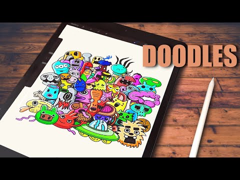 How to doodle for beginners | Procreate drawing easy