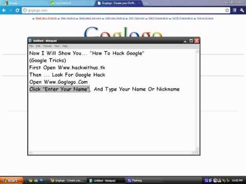 Google Logo  Hack! .By jEweeLS!