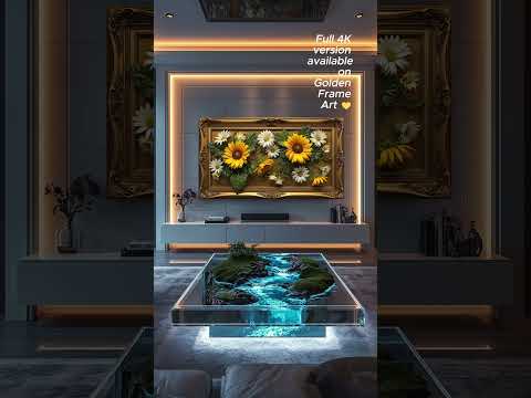 🌻 Golden Sunflowers Art TV | Relaxing Wall Frame | 4K Floral Ambience ✨