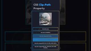 Css clip-path Property #trending #css #csseffects #clips #property